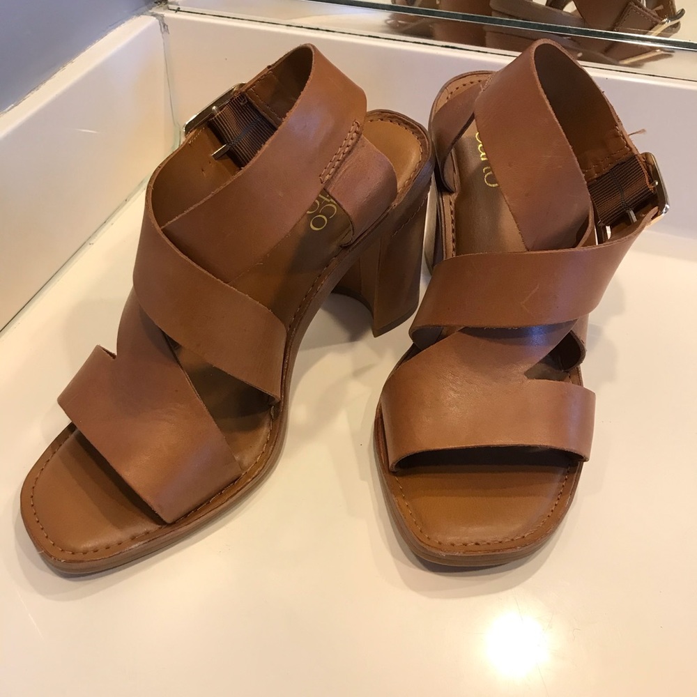 Brown Strappy Franco Sarto Sandals